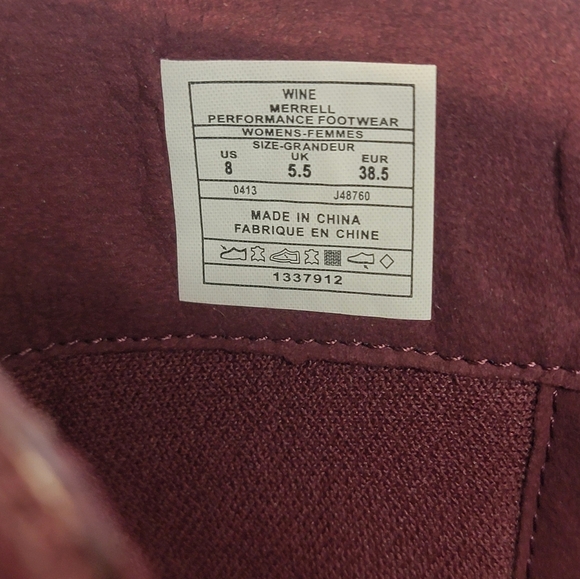 Merrell Women's Dark Red Ankle Boots - Picture 8 of 11